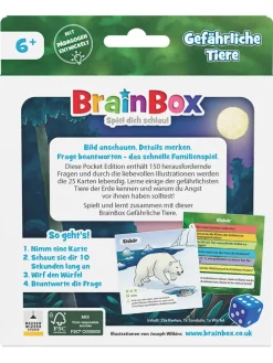Quiz "BrainBox Pocket - Gevaarlijke dieren" - vanaf 6 jaar