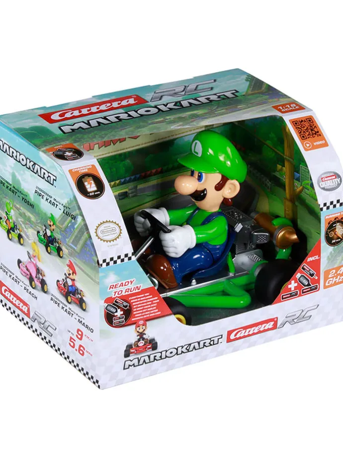 Radiografisch bestuurbare auto "Mario Kart - Pipe Kart, Luigi" - vanaf 6 jaar