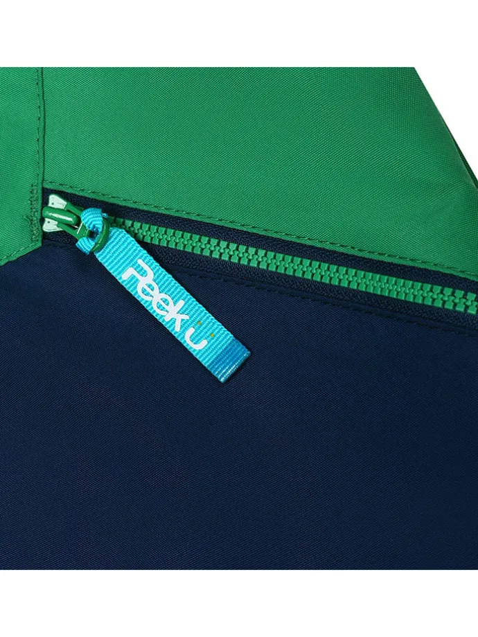 Regenjas "Axel" groen/donkerblauw