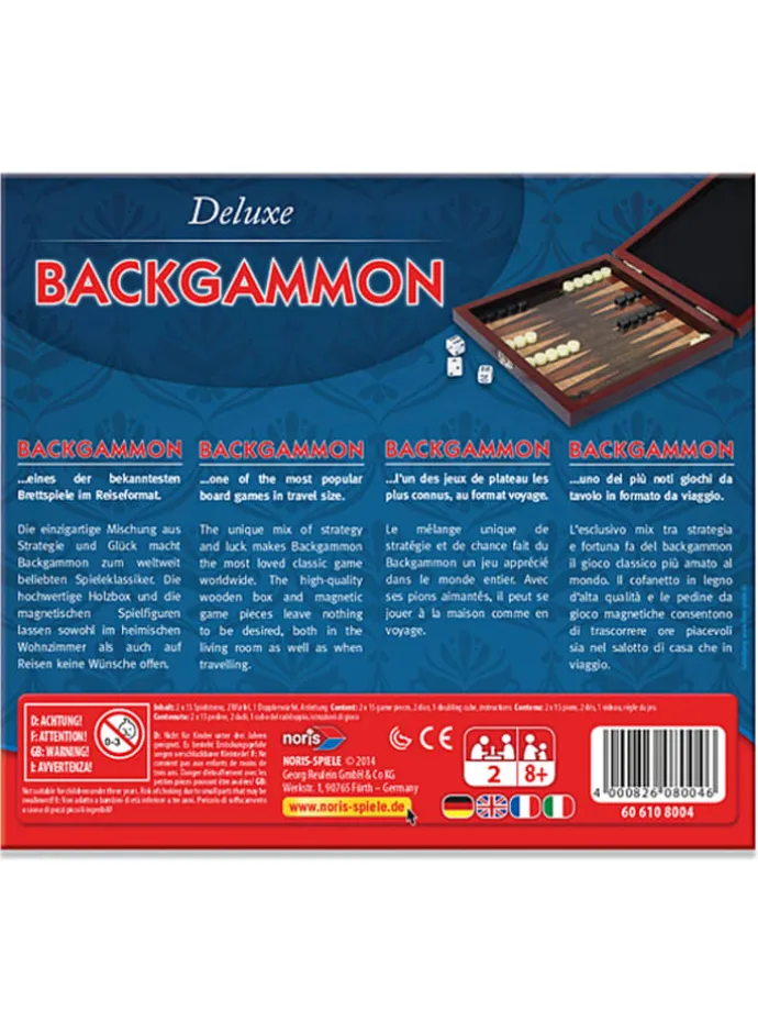 Reisspel "Backgammon" - vanaf 6 jaar