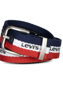 Riem donkerblauw/rood