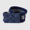 Riem donkerblauw/zilverkleurig
