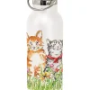 Roestvrijstalen isoleerfles "Malley & Friend" wit/meerkleurig - 500 ml