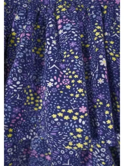 Rok donkerblauw/geel/paars