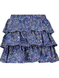 Rok donkerblauw/geel/paars