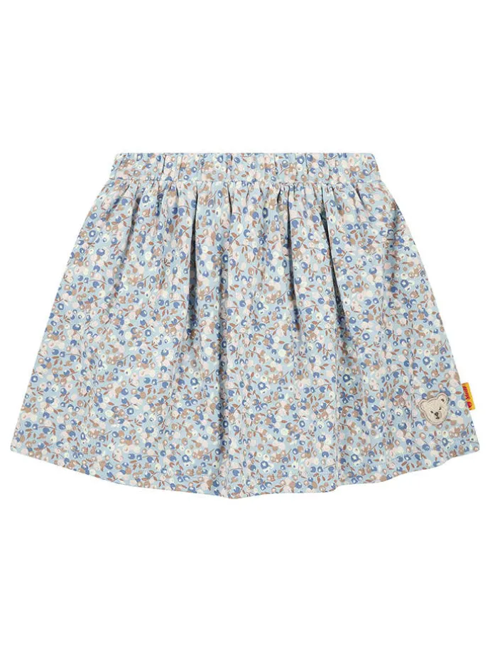 Rok lichtblauw/beige