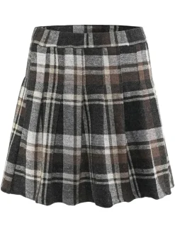 Rok zwart/bruin/wit