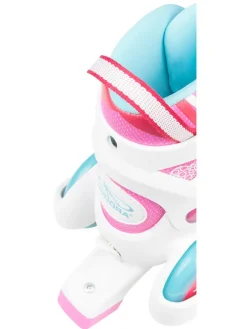 Rolschaatsen wit/roze