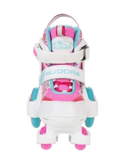 Rolschaatsen wit/roze