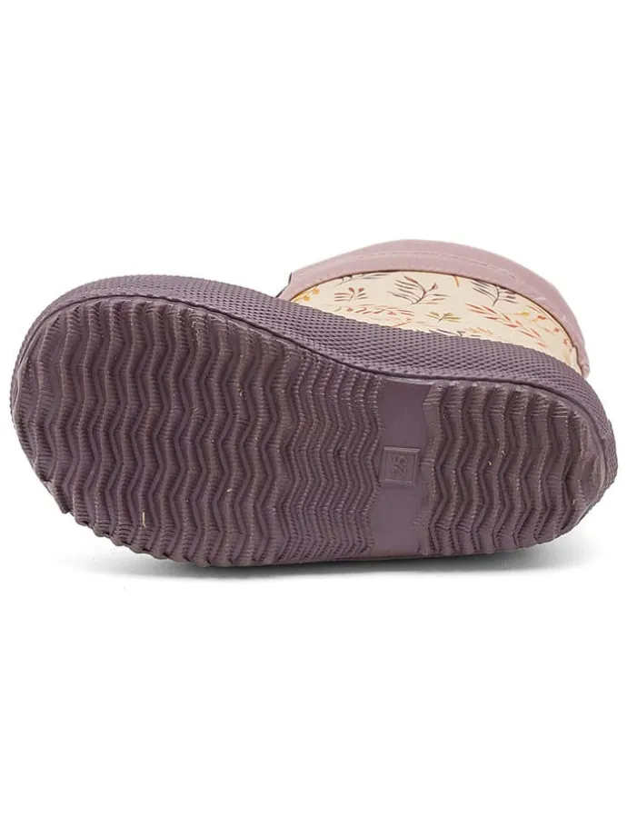 Rubberlaarzen beige/paars