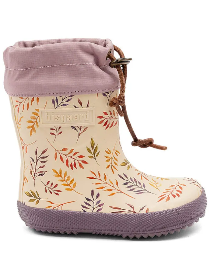 Rubberlaarzen beige/paars