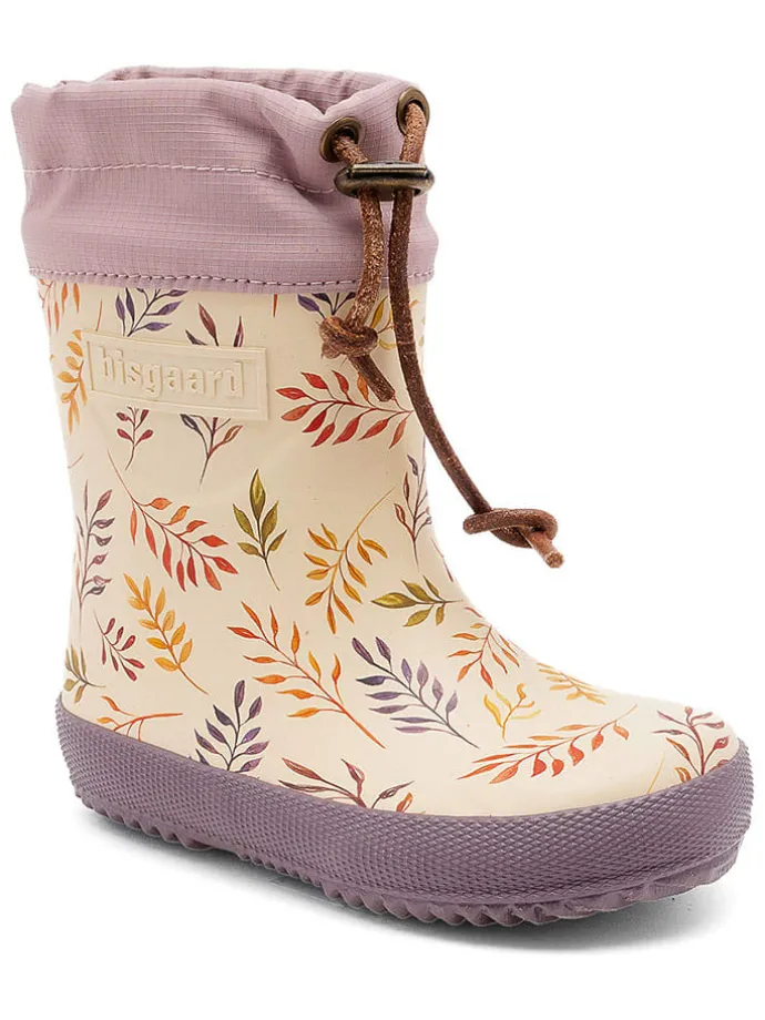 Rubberlaarzen beige/paars