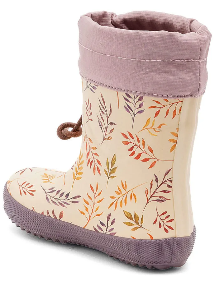 Rubberlaarzen beige/paars