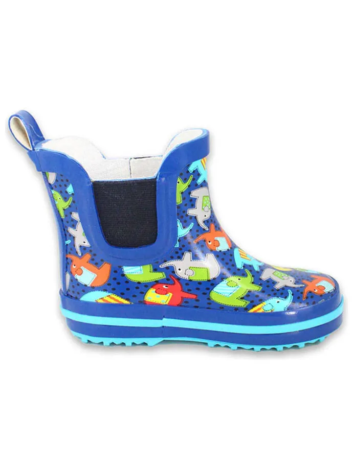 Rubberlaarzen "Elephants" donkerblauw