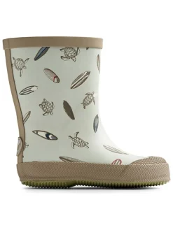 Rubberlaarzen "Muddy" kaki/turquoise