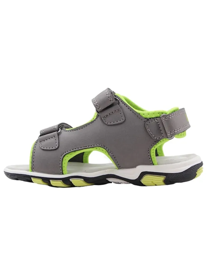 Sandalen grijs/limoengroen