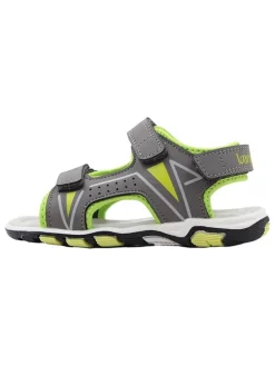 Sandalen grijs/limoengroen