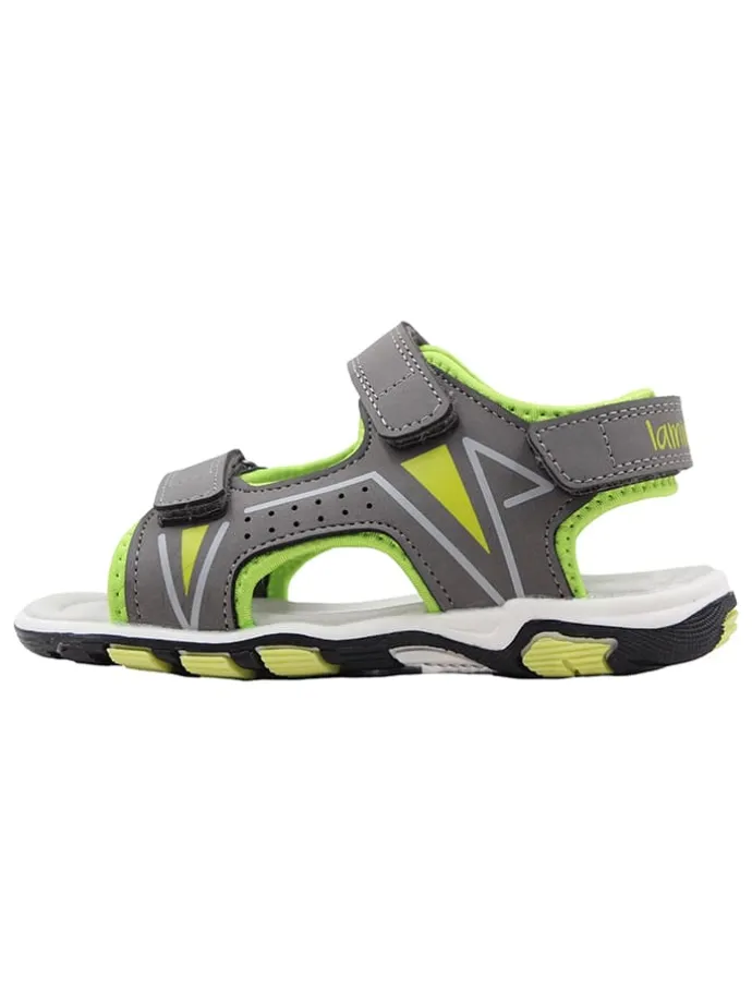 Sandalen grijs/limoengroen