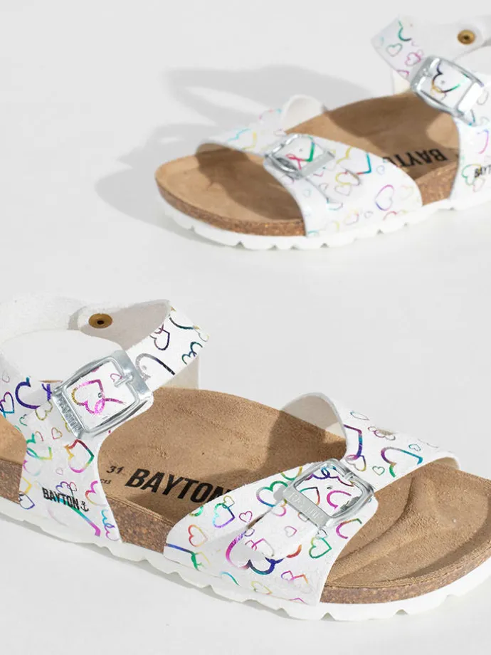 Sandalen "Pegase" wit/meerkleurig