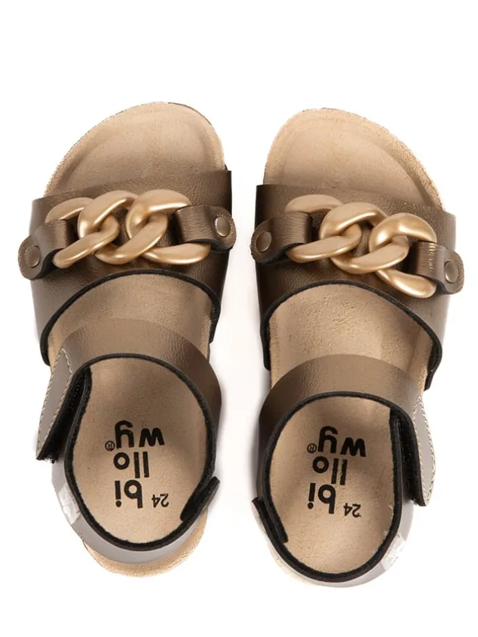 Sandalen "Rosso" lichtbruin