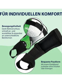 Scheenbeschermers met enkelbescherming groen