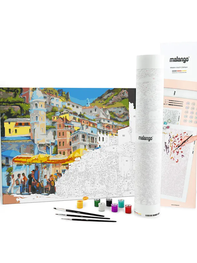 Schilderen-op-nummer-set "Café in Vernazza" - vanaf 14 jaar