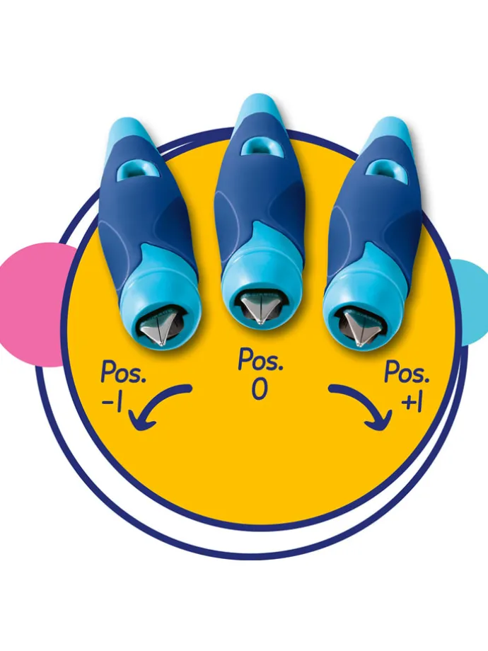 Schoolvulpen - rechtshandig - "EASYbirdy" - veer A - blauw