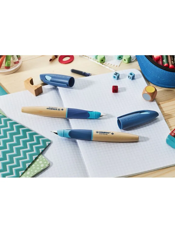 Schoolvulpen - rechtshandig - "EASYbirdy" - veer A - blauw