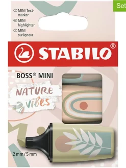 Set van 2: markeerstiften “STABILO BOSS MINI Naturevibes” - 2 x 3 stuks