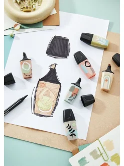 Set van 2: markeerstiften “STABILO BOSS MINI Naturevibes” - 2 x 3 stuks