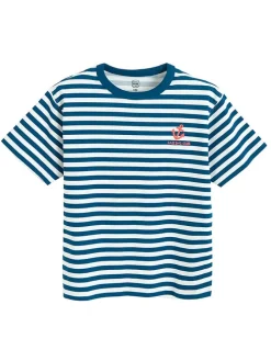 Shirt blauw/wit