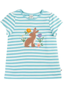 Shirt lichtblauw/wit
