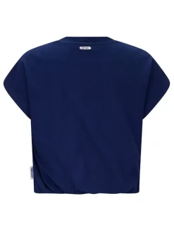 Shirt "Rosette" donkerblauw