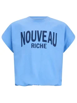 Shirt "Rosette" lichtblauw