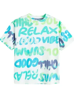 Shirt wit/turquoise