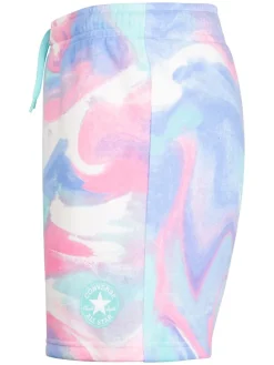 Short blauw/lichtroze