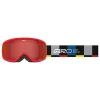 Ski-/snowboardbril "Buster" rood/meerkleurig