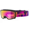 Ski-/snowboardbril "Scarabeo JR" zwart/roze/geel