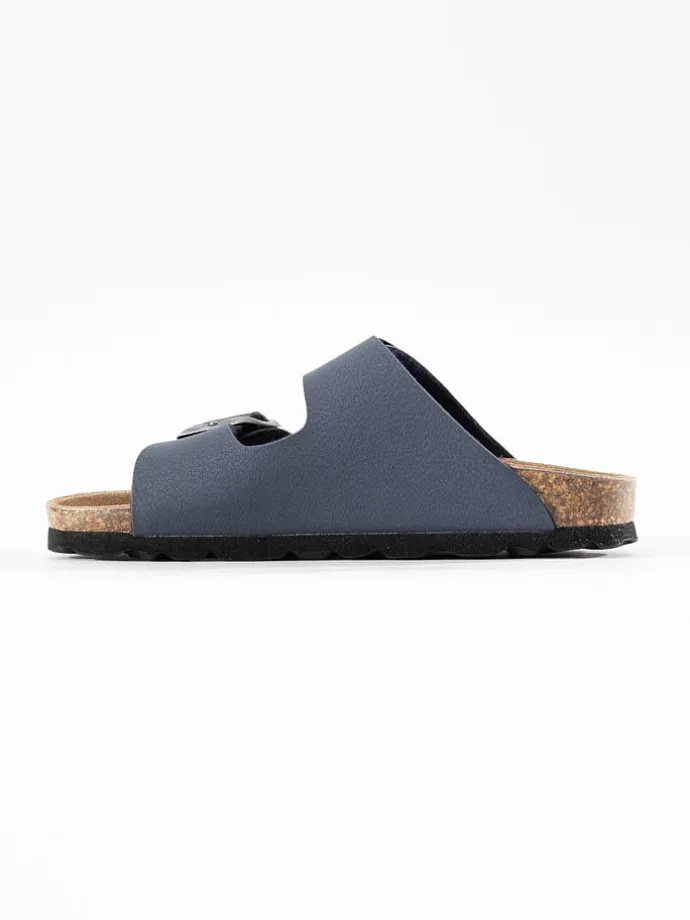Slippers "Atlas" donkerblauw