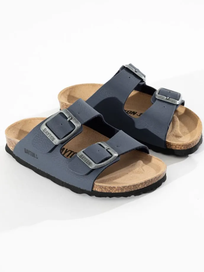 Slippers "Atlas" donkerblauw