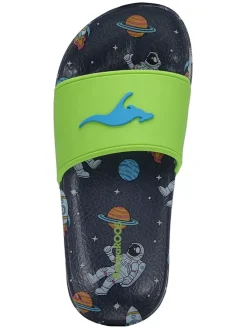 Slippers "K-Slide" donkerblauw/groen