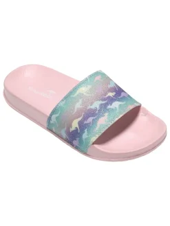 Slippers lichtroze/meerkleurig