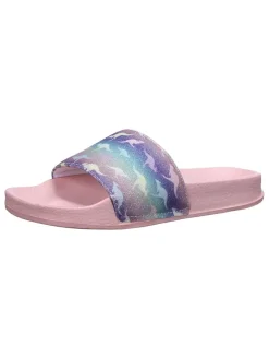 Slippers lichtroze/meerkleurig