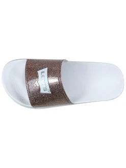 Slippers lichtroze/wit