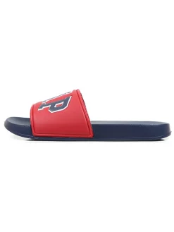Slippers "Murphy" donkerblauw/rood