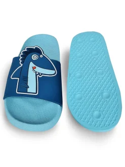 Slippers "Shark" blauw