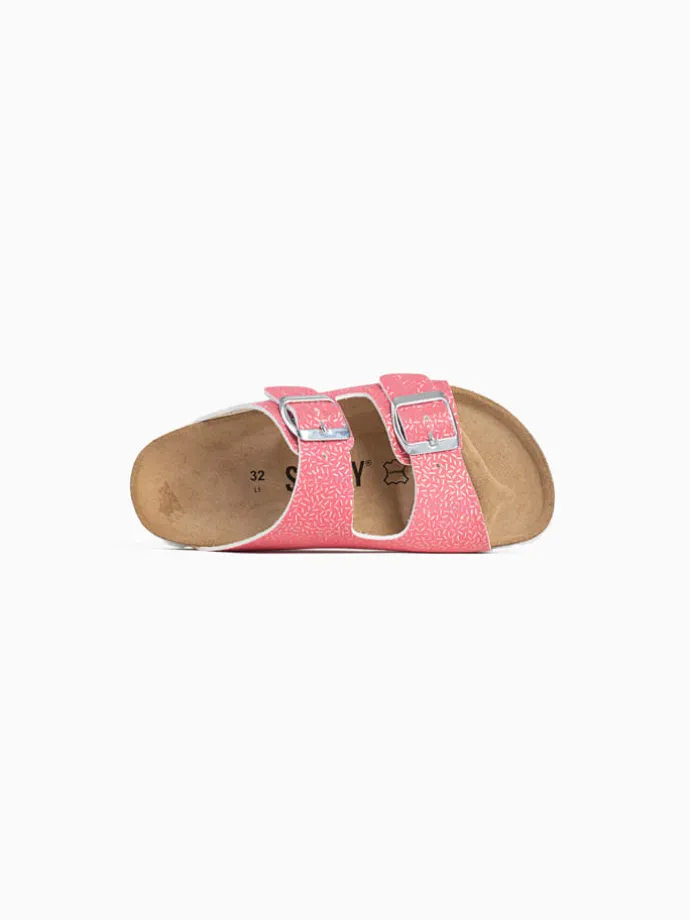 Slippers "Trefle" lichtroze