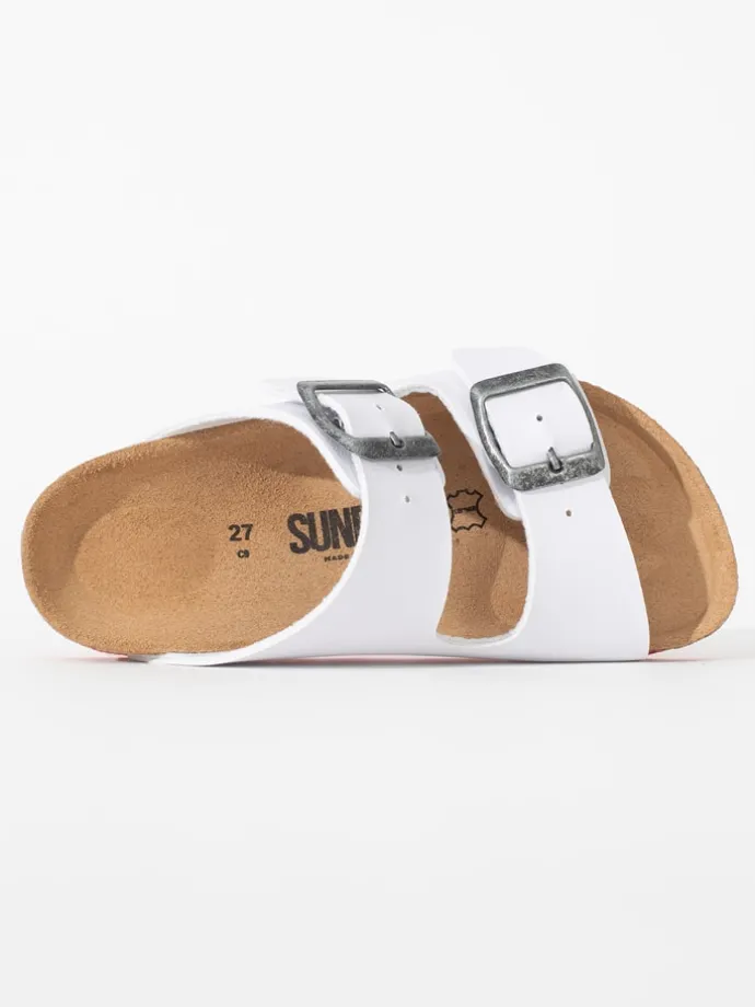 Slippers "Trefle" wit