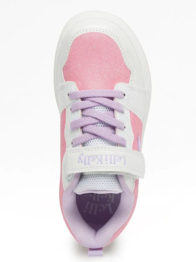 Sneakers "Amalia" wit/lichtroze