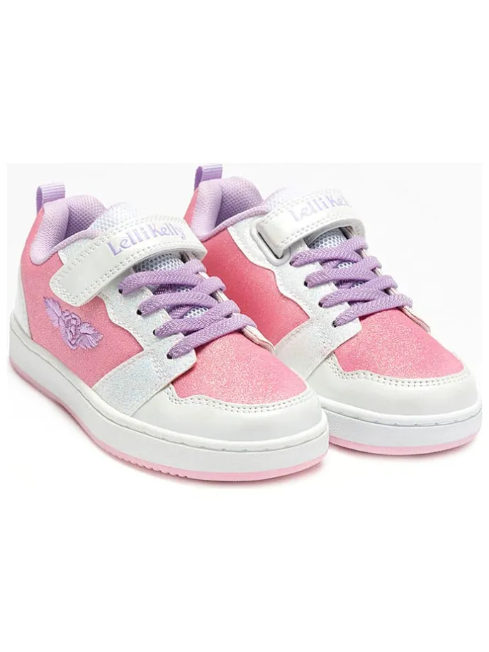 Sneakers "Amalia" wit/lichtroze